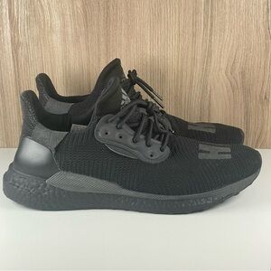 Adidas x Pharrell PW Solar HU Core Black Running Shoes GX2485 Men’s Size 9.5